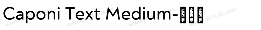 Caponi Text Medium字体转换 Caponi Text Medium字体转换